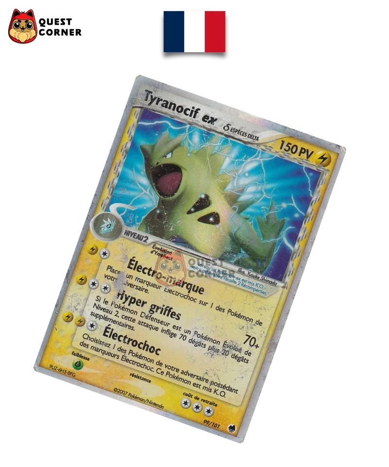 Carte Pokemon – Tyranocif ex 99/101 – Espèce Delta – Français – Poor