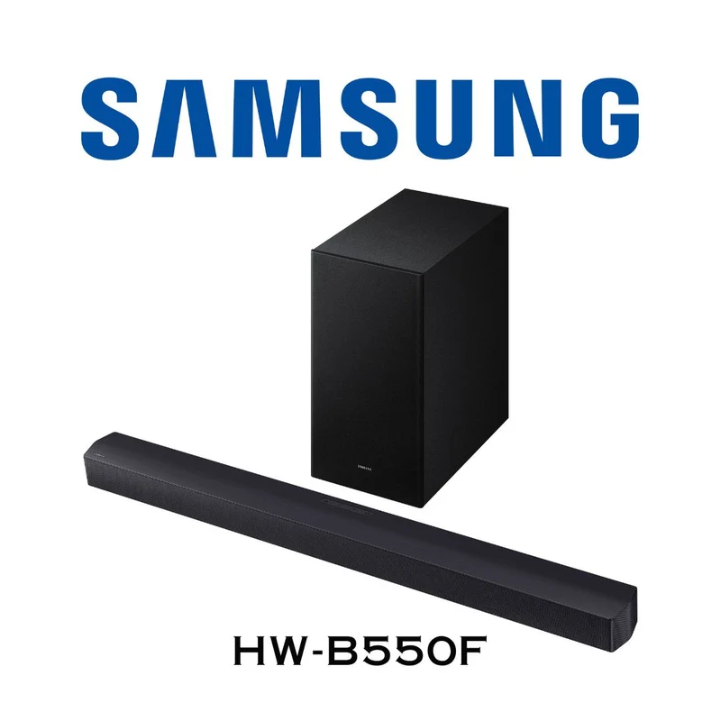 Samsung HW-B550F -Barre de son 2.1 canaux, 410Watts, Sub sans fil 6.5'', Dolby Audio, Bluetooth