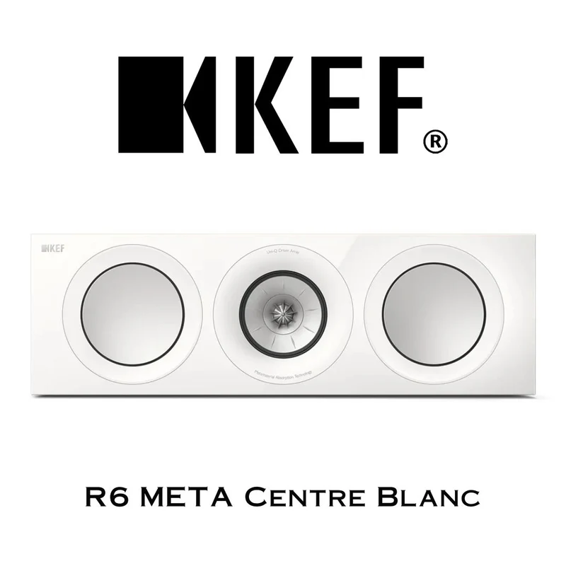 KEF R6 Meta - Enceinte de canal central trois voies phare de la Série R doté Uni-Q