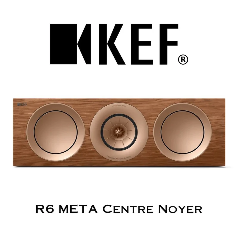 KEF R6 Meta - Enceinte de canal central trois voies phare de la Série R doté Uni-Q