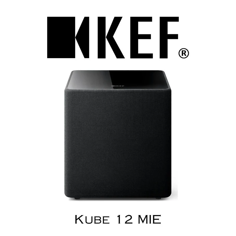 KEF Kube 12 MIE - Caisson de basses actif scellé de 12 pouces à projection frontale 300 Watts