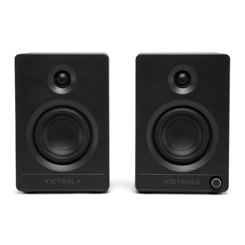 Victrola Tempo Bluetooth Bookshelf Speakers - set of 2 (Black)