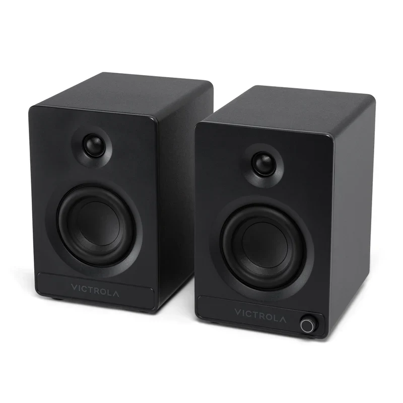 Victrola Tempo Bluetooth Bookshelf Speakers - set of 2 (Black)