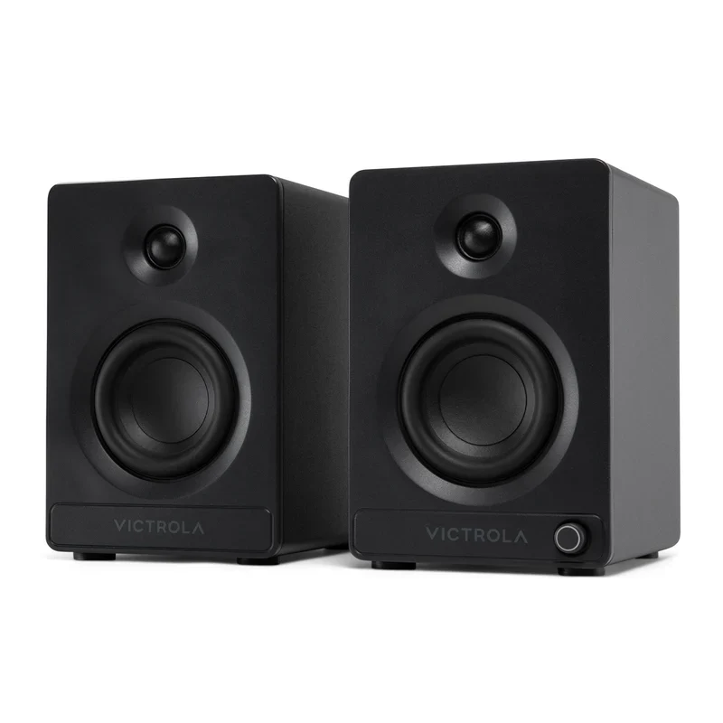 Victrola Tempo Bluetooth Bookshelf Speakers - set of 2 (Black)