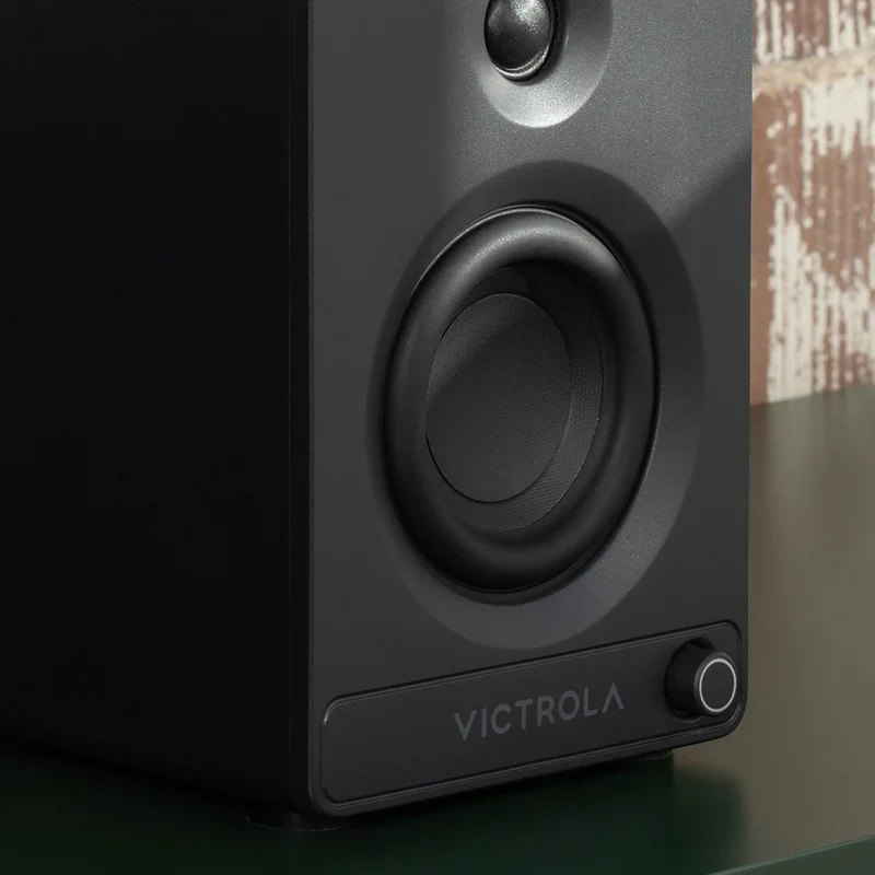 Victrola Tempo Bluetooth Bookshelf Speakers - set of 2 (Black)