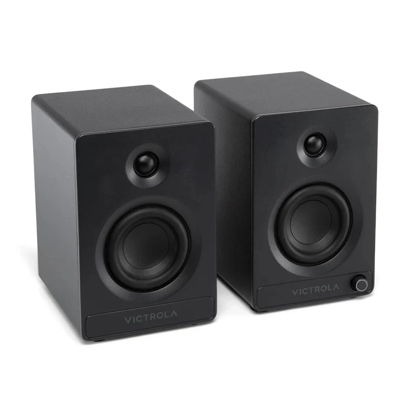 Victrola Tempo Bluetooth Bookshelf Speakers - set of 2 (Black)