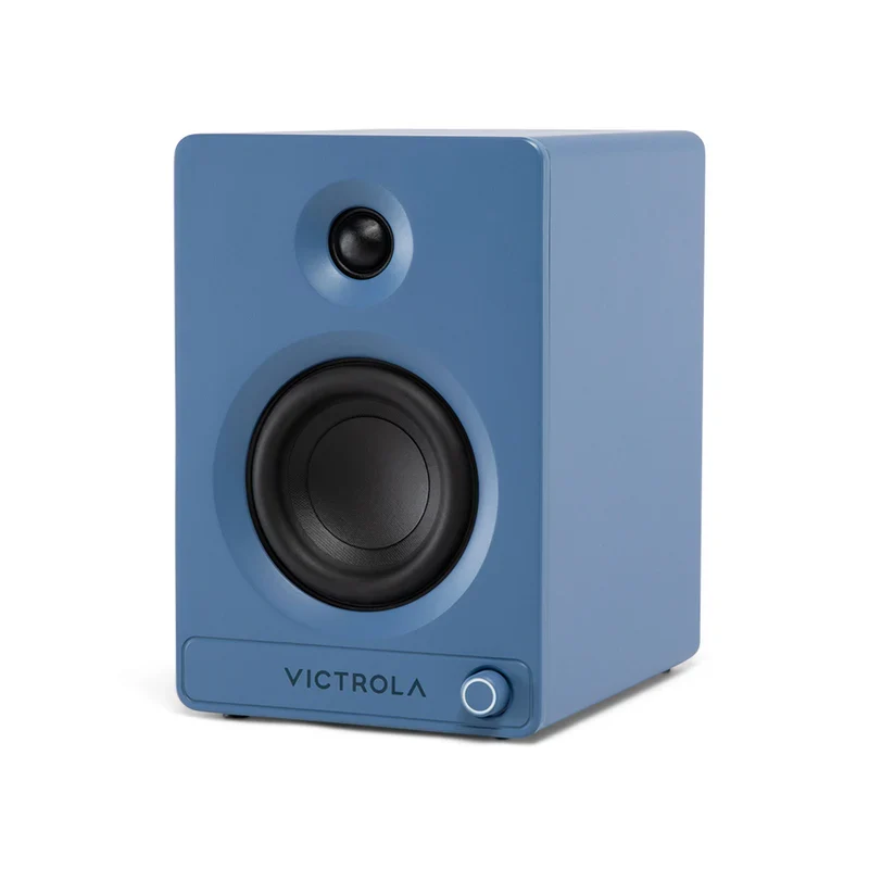 Victrola Tempo Bluetooth Bookshelf Speakers - set of 2 (Blue)