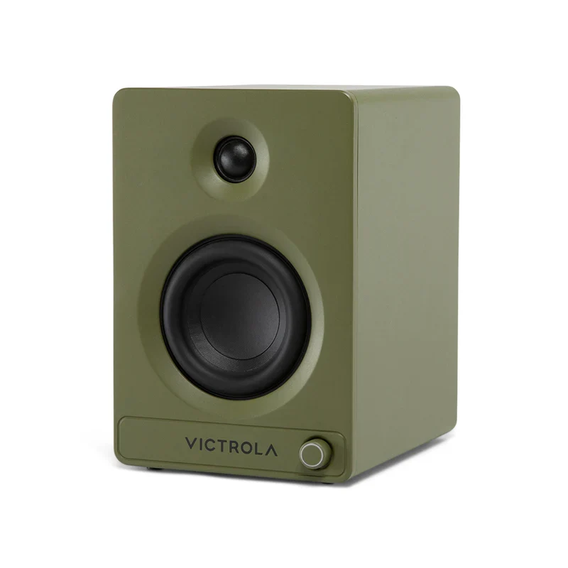 Victrola Tempo Bluetooth Bookshelf Speakers - set of 2 (Green)