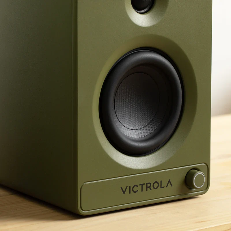 Victrola Tempo Bluetooth Bookshelf Speakers - set of 2 (Green)