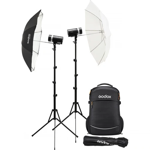 Godox AD300Pro II All-in-One Outdoor Flash (2-Light Softbox Kit)