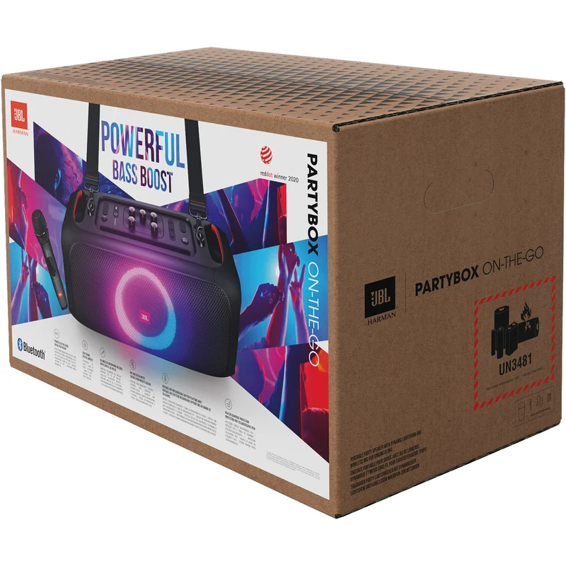 JBL PartyBox On-the-Go Essential Portable Wireless Party Speaker