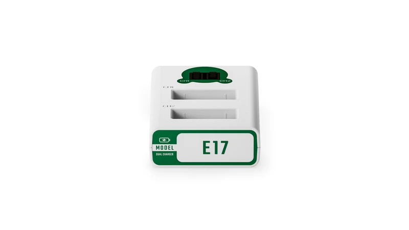 Tilta Dual-Channel Charger for Canon LP-E17 Batteries, Ash Green