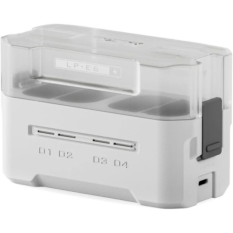 Tilta Portable Charging Station for LP-E6 (4 Channel) - Off White