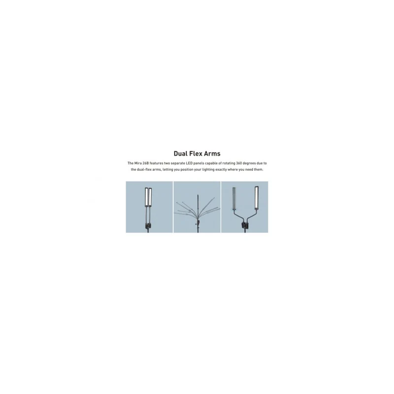 Nanlite Mira 26b Dual Flex Arm Beauty Light