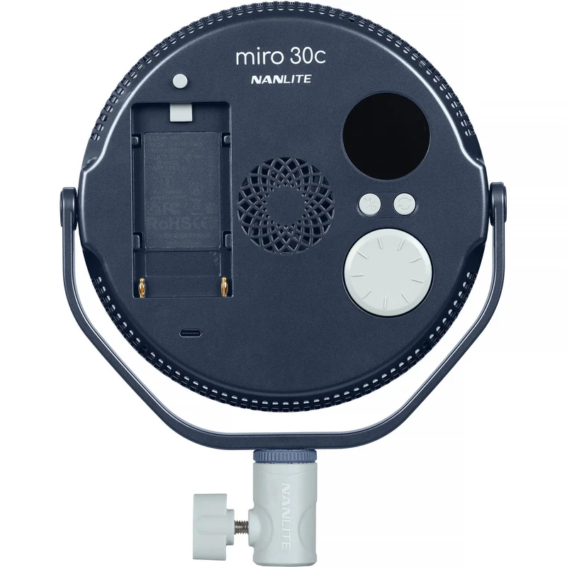 Nanlite miro 30c RGB Round LED Light Panel (Midnight Blue)