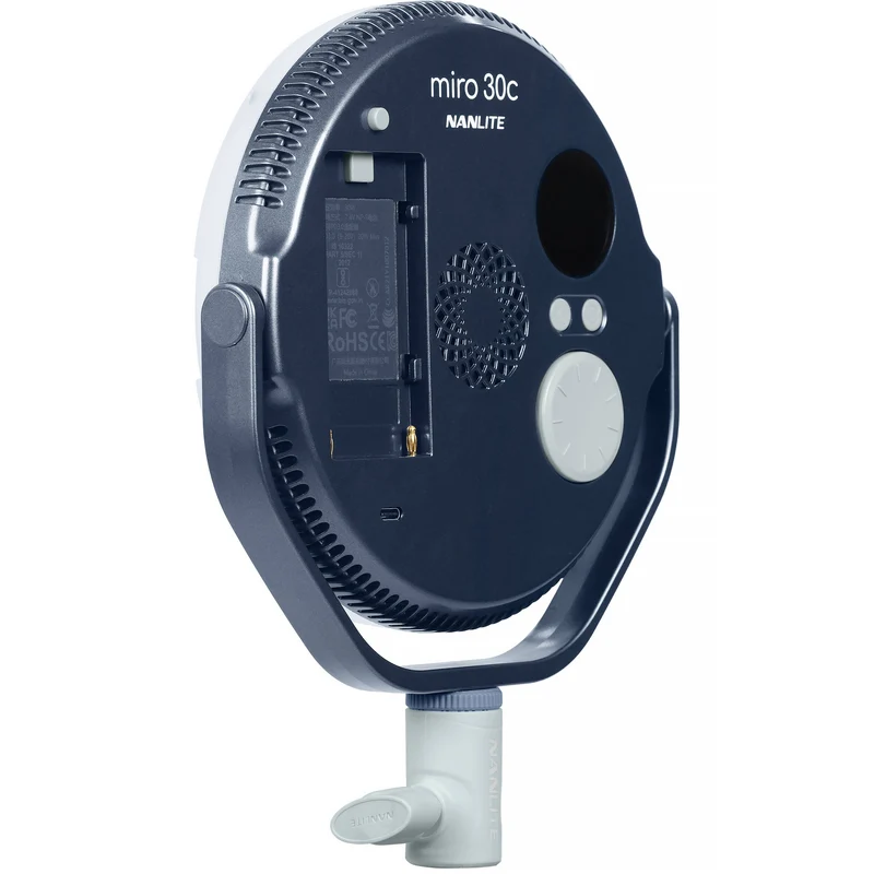 Nanlite miro 30c RGB Round LED Light Panel (Midnight Blue)