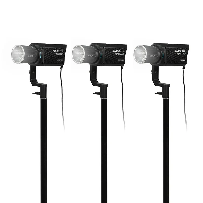 NANLITE Forza 60CR with Bowens Adapter & Case (3-Light Kit)