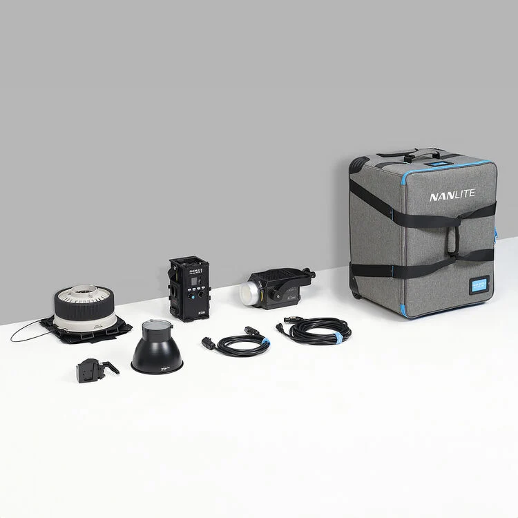 Nanlite Forza 300B II Bi-Color LED Monolight (Fresnel & Rolling Case Kit)