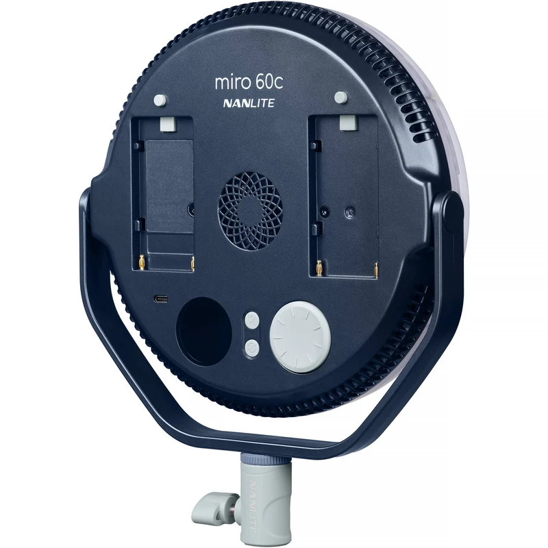 Nanlite miro 60c RGB Round LED Light Panel (Midnight Blue)