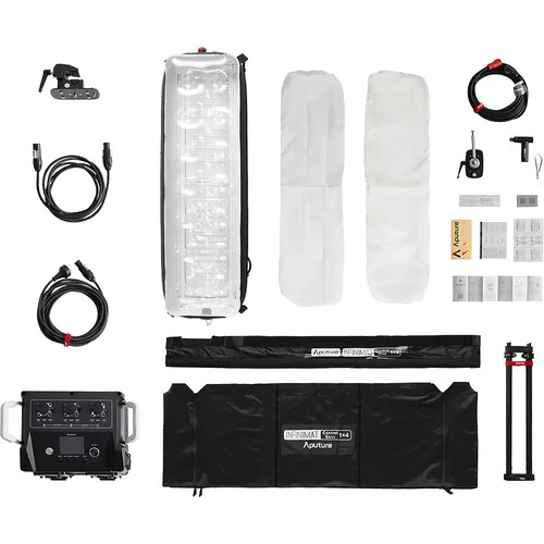 Aputure INFINIMAT LED with Clear Softbox & 400W Control Box Pack (1 x 4', V-Mount)