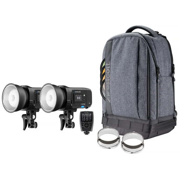 Westcott FJ250 & FJ400 II Strobes with FJ-X3 S Trigger for Sony (2-Light Portrait Kit)