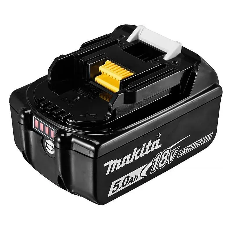 Pack 2 batteries + 1 chargeur MAKITA 18V Li-Ion 5Ah BL1850B + DC18RC - Déstockage