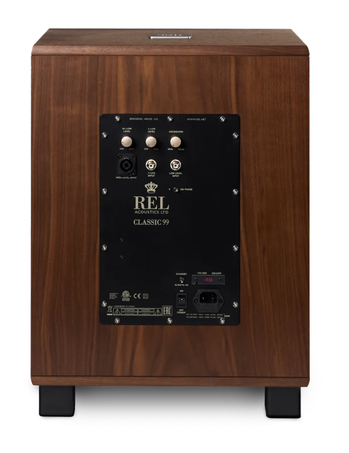 REL Classic 99 - Caisson de basses 450Watts avec haut-parleur de graves 12''