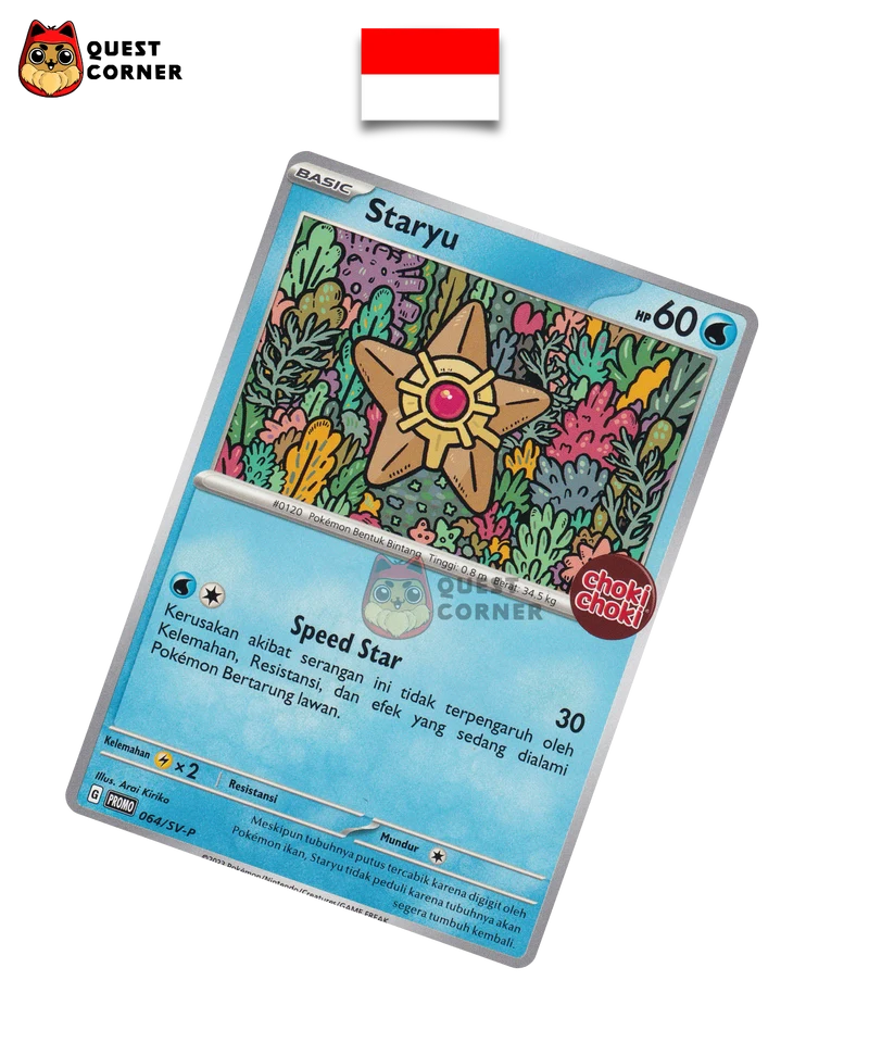 Carte Pokémon Stari 064/SV-P Choki Choki Promo – Indonésien – Ex