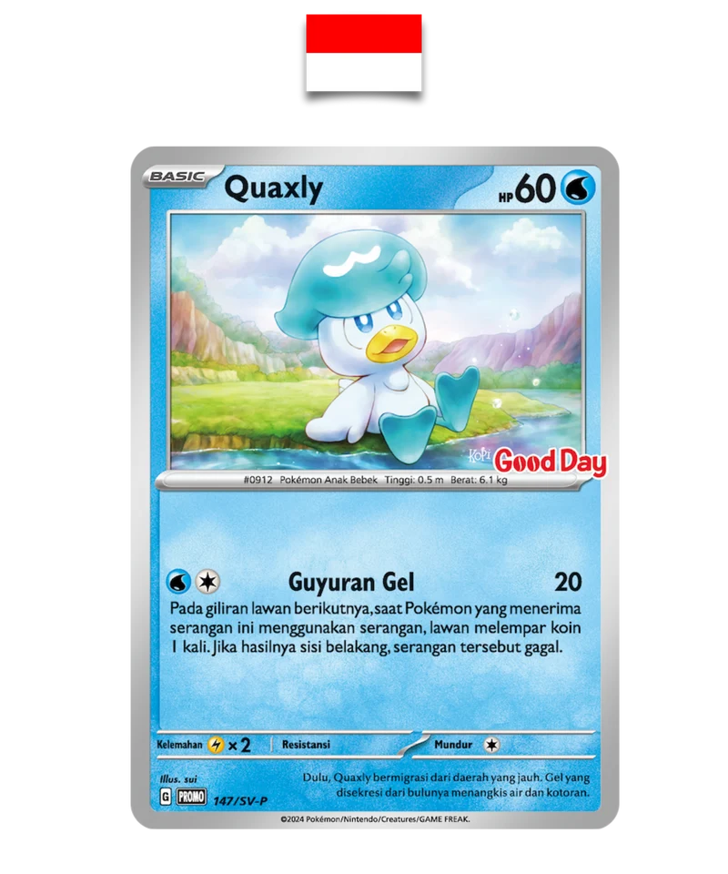 Carte Pokémon – Coiffeton 147/SV-P Promo Good Day – Indonésien