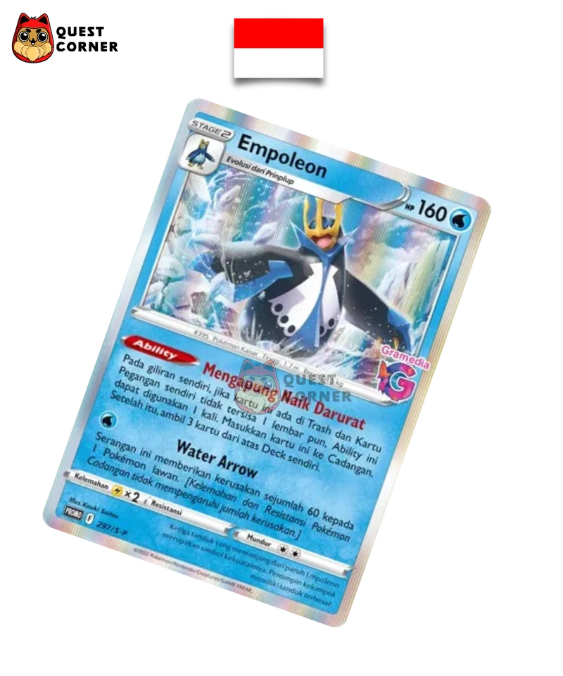 Carte Pokémon – Pingoléon 297/S-P – Promo Gramedia – Indonésien