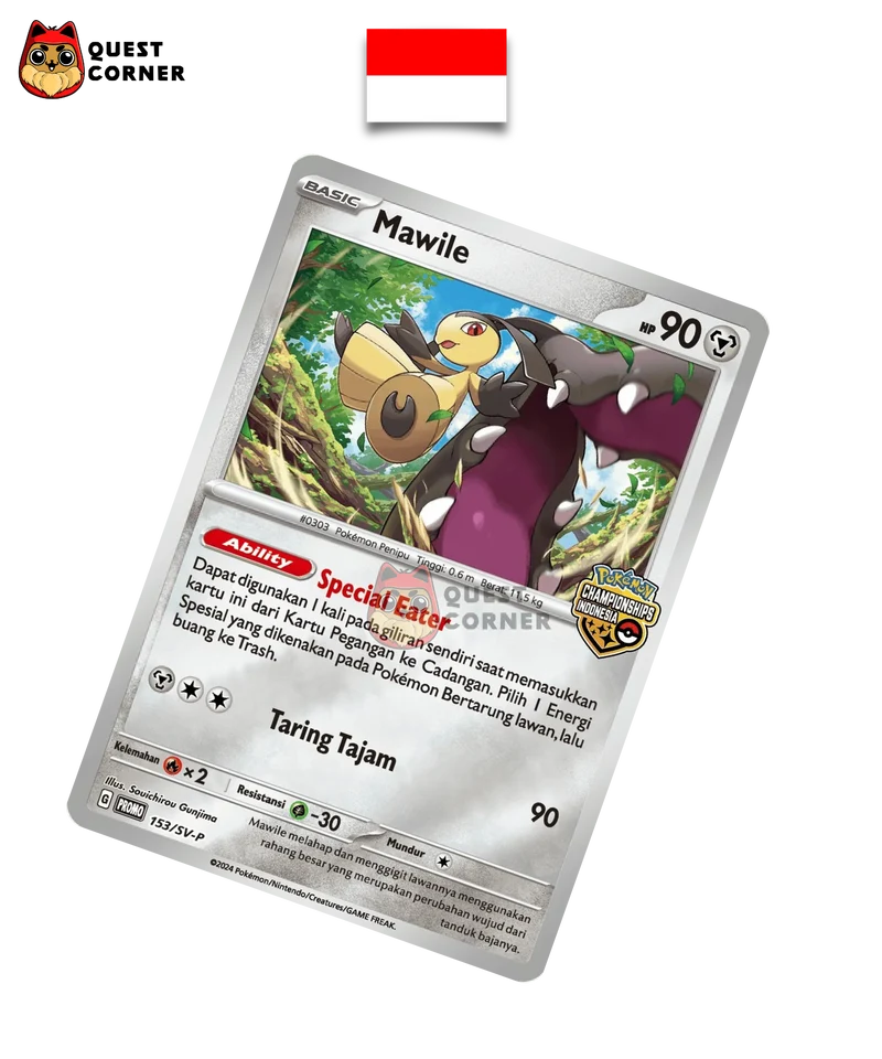 Carte Pokémon - Mysdibule 153/SV-P - Championships Indonesia - Indonésien