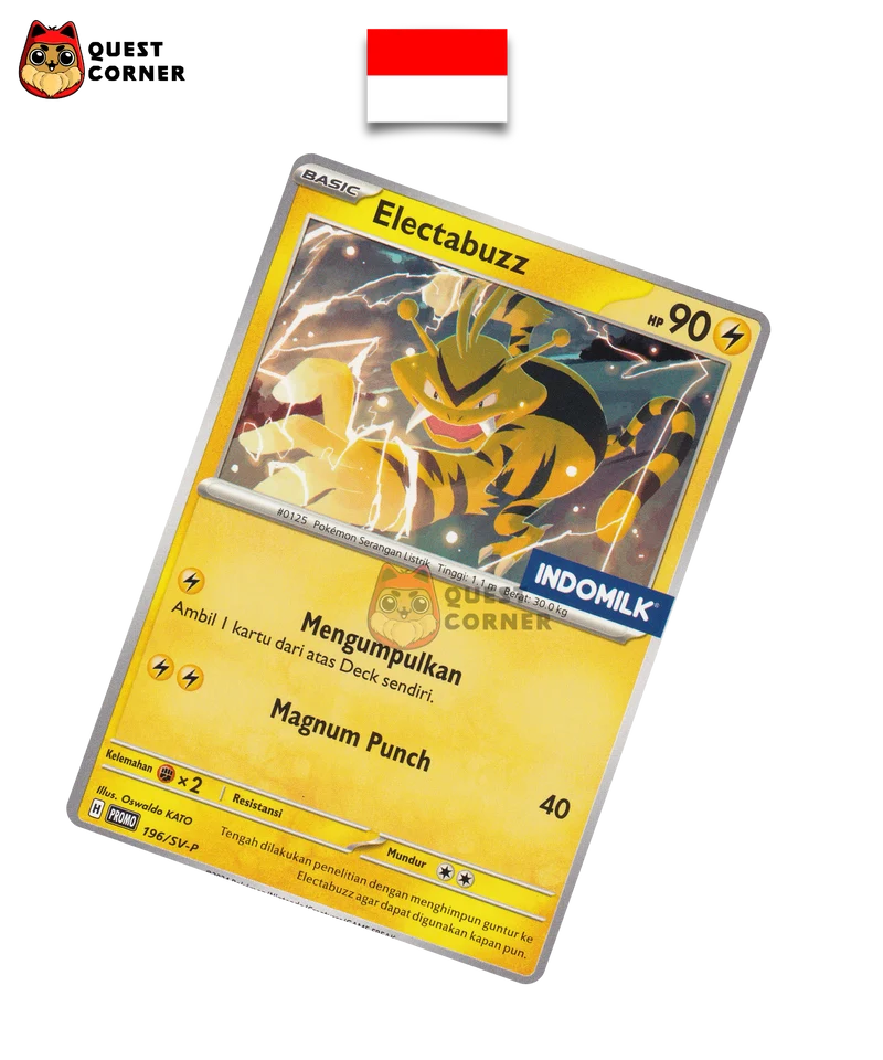 Electabuzz 196/SV-P Indomilk Promo – Indonésien – NM
