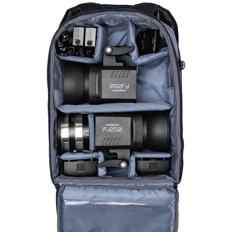 Westcott FJ250 250Ws Touchscreen Strobe with FJ-X3 S Trigger for Sony (2-Light Backpack Kit)