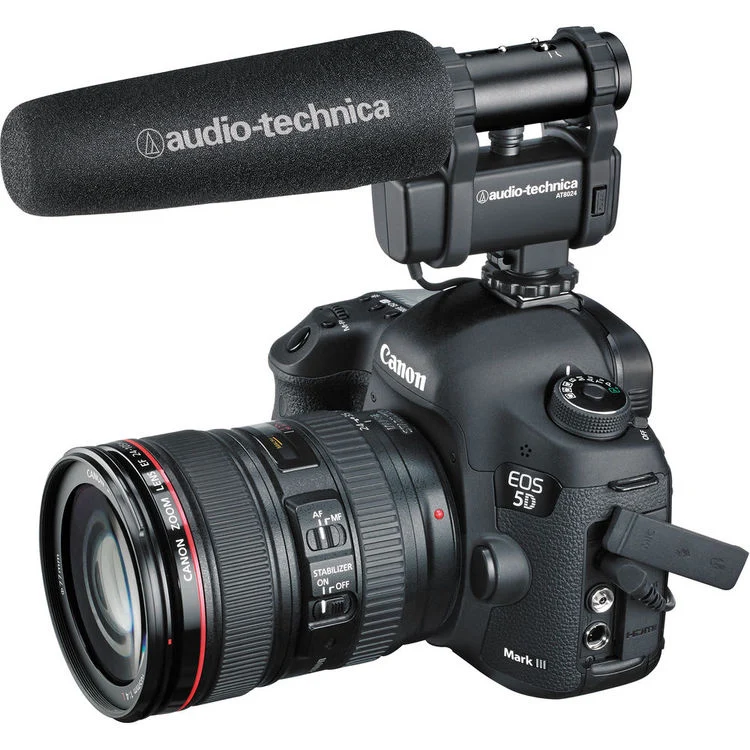 Audio-Technica AT8024 Stereo/Mono Camera-Mount Microphone