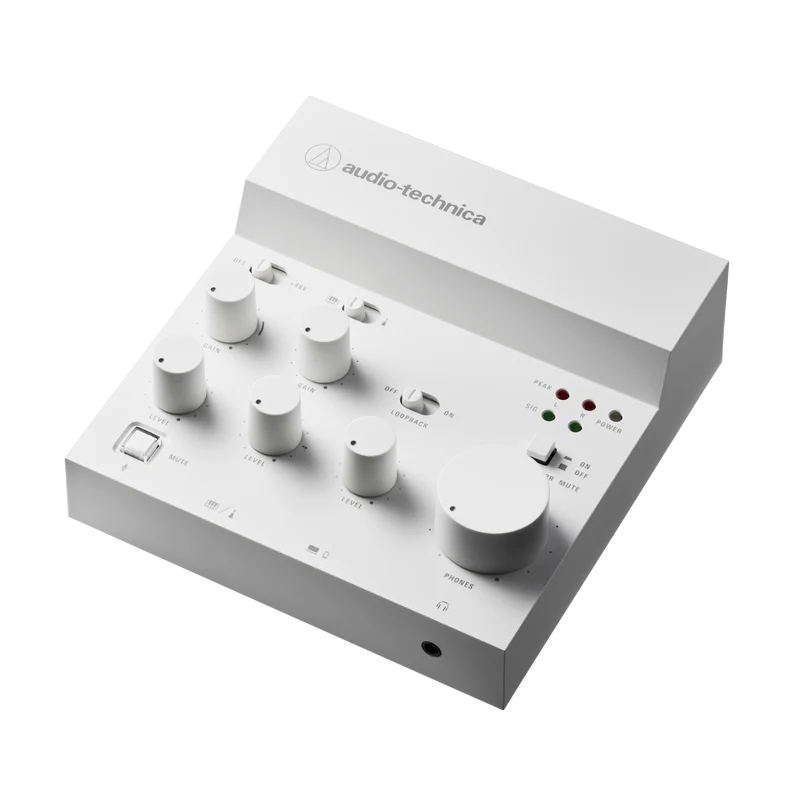 Audio-Technica AT-UMX3 Livestreaming USB Audio Mixer (White)