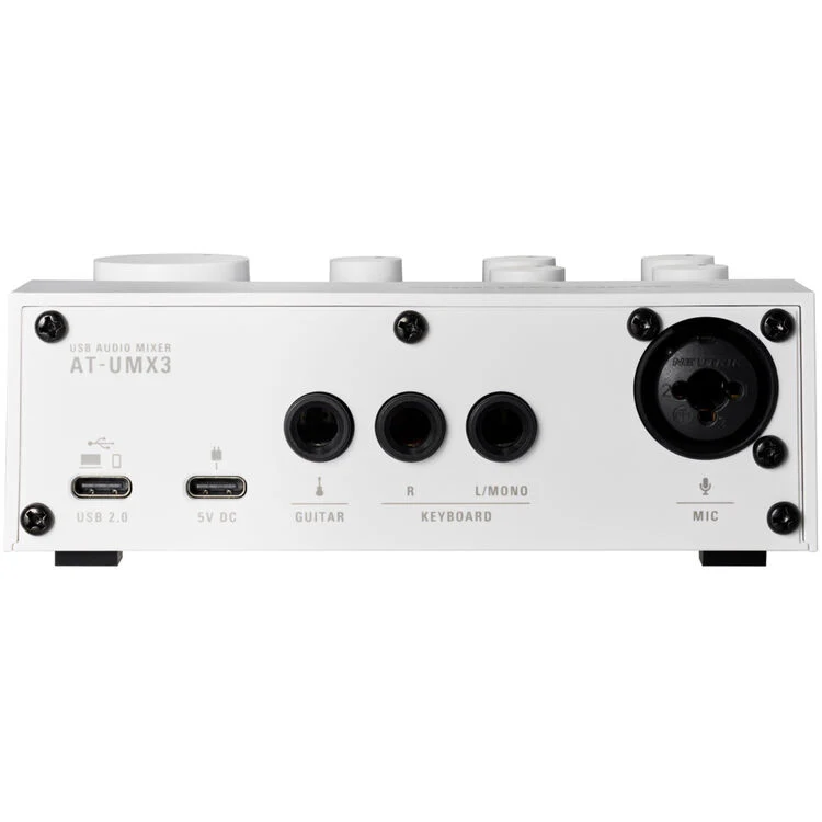 Audio-Technica AT-UMX3 Livestreaming USB Audio Mixer (White)