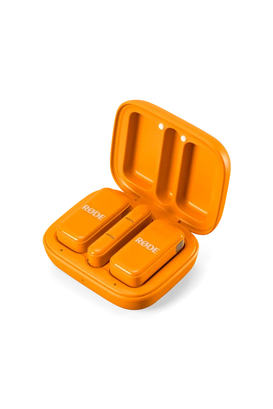 RODE Wireless Micro 2-Person Ultracompact Wireless Microphone System with USB-C Connector (2.4 GHz, Orange)