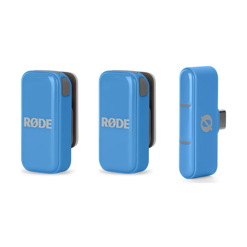 RODE Wireless Micro 2-Person Ultracompact Wireless Microphone System with USB-C Connector (2.4 GHz, Blue)