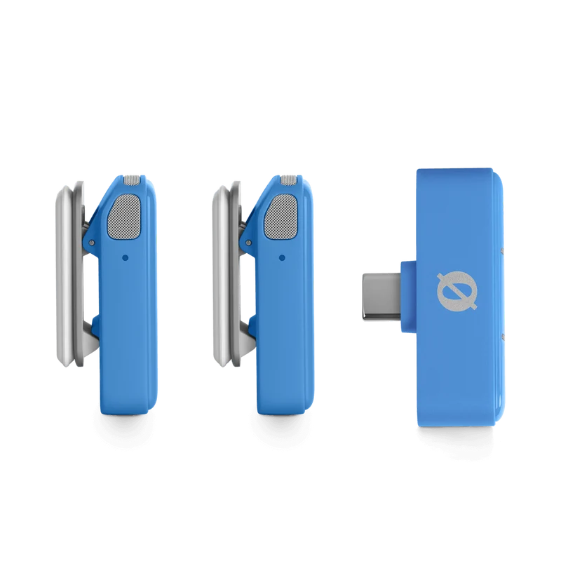 RODE Wireless Micro 2-Person Ultracompact Wireless Microphone System with USB-C Connector (2.4 GHz, Blue)