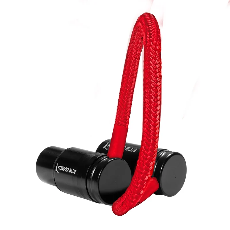 Kondor Blue 8” Straight Low Profile Right Angle XLR Cable (Cardinal Red)