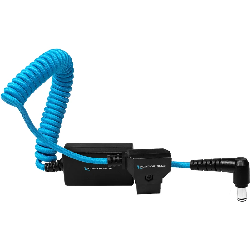 Kondor Blue Coiled D-Tap to 19.5V Regulated DC for Sony FX9/FX6