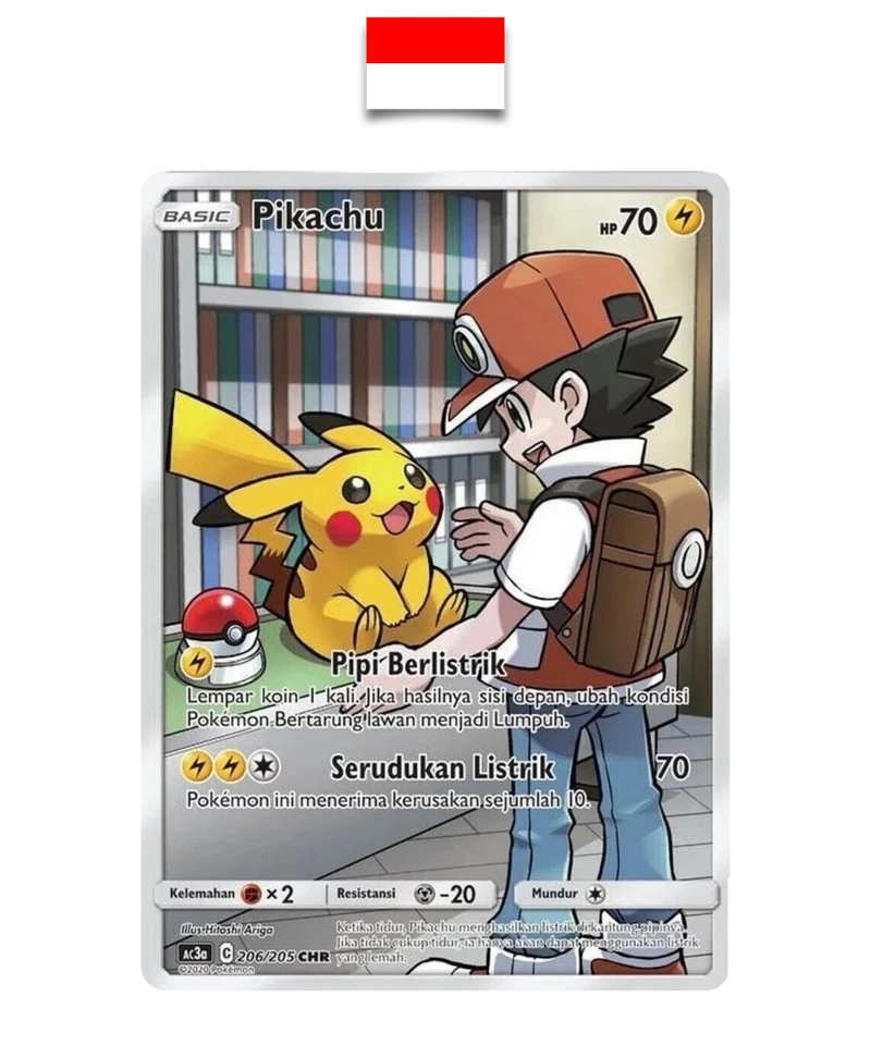 Pikachu 206/205 – AC3a – CHR – Indonésien – NM