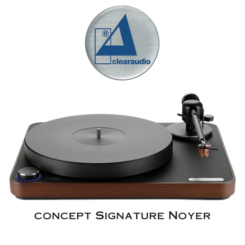 clearaudio Concept Signature TT068WD - Table tournante haut de gamme avec cartouche Jubilee MM (Bois)