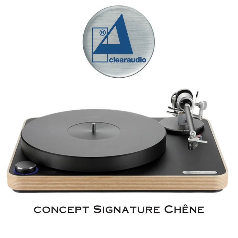 clearaudio Concept Signature TT068WD - Table tournante haut de gamme avec cartouche Jubilee MM (Bois)