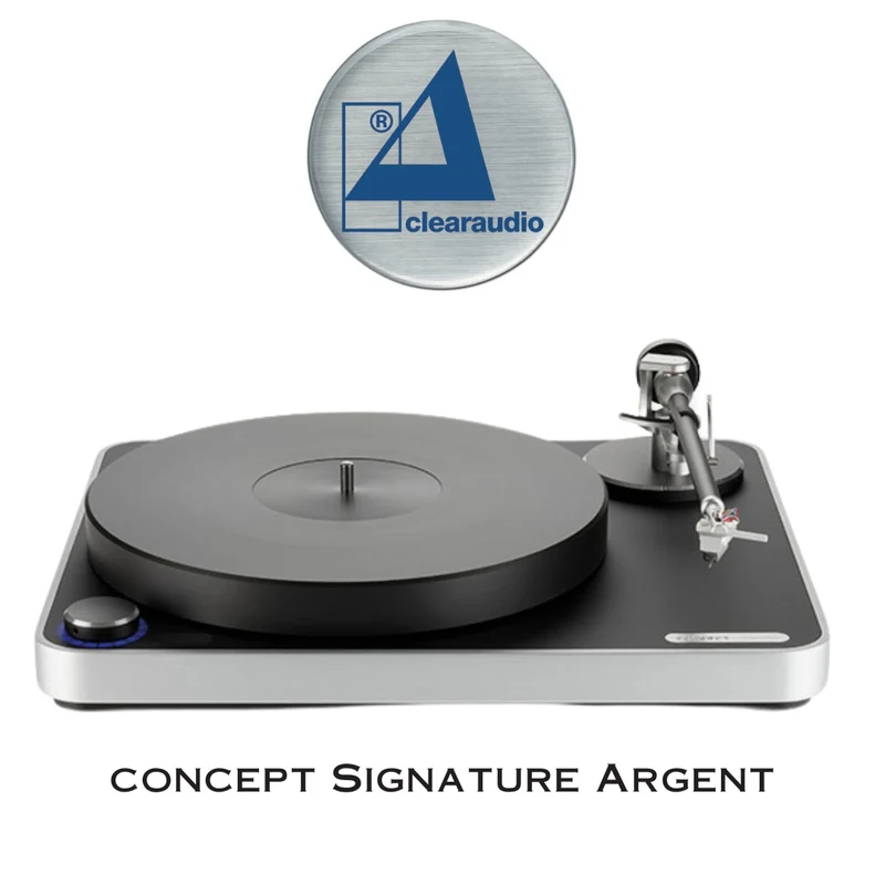 clearaudio TT068S - Table tournante haut de gamme avec cartouche Jubilee MM (Noir/Argent)