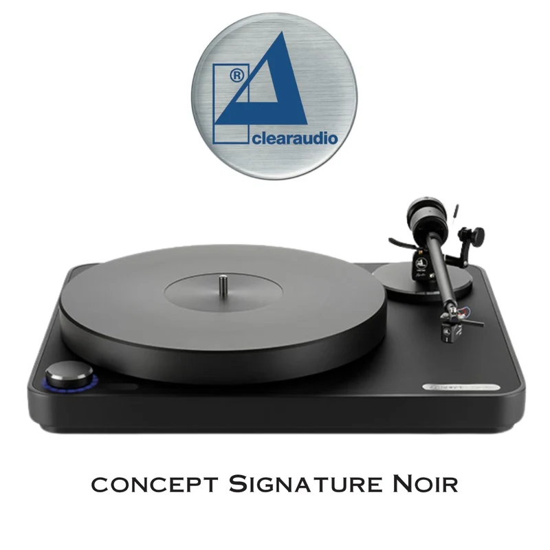 clearaudio TT068S - Table tournante haut de gamme avec cartouche Jubilee MM (Noir/Argent)