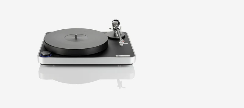 clearaudio TT068S - Table tournante haut de gamme avec cartouche Jubilee MM (Noir/Argent)