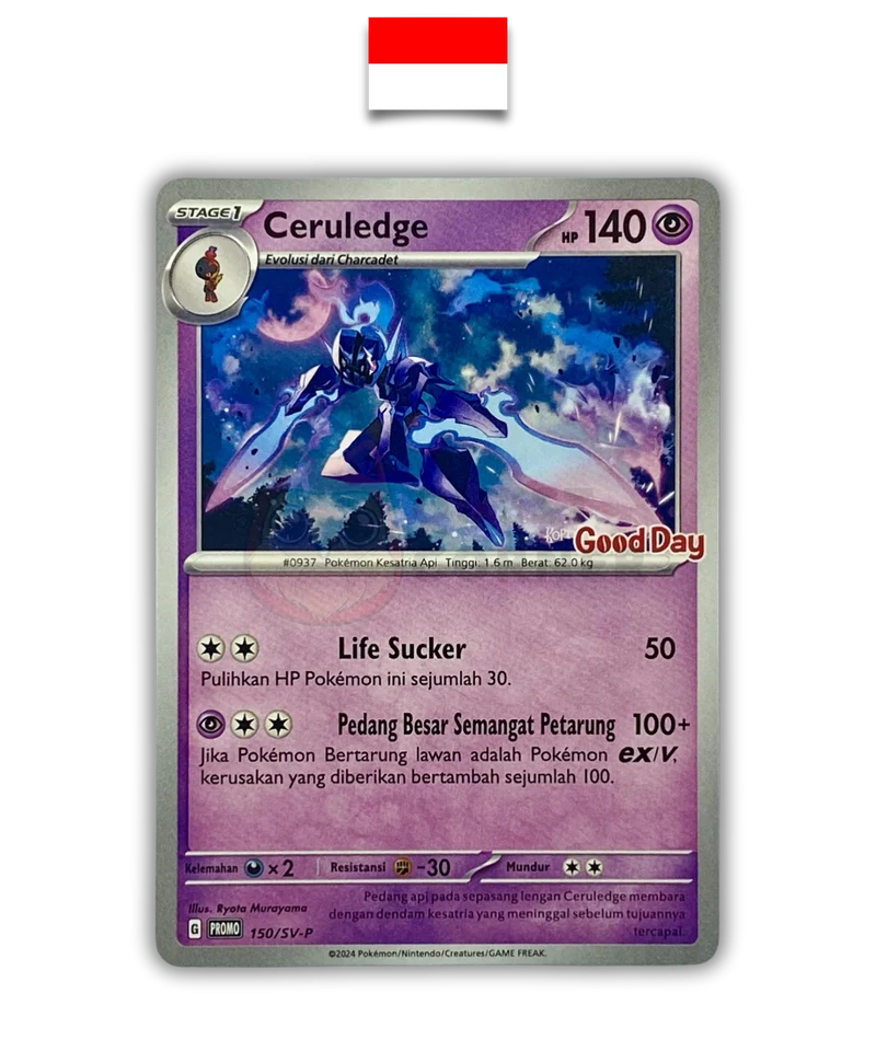 Carte Pokémon – Malvalame 150/SV-P Promo Good Day – Indonésien