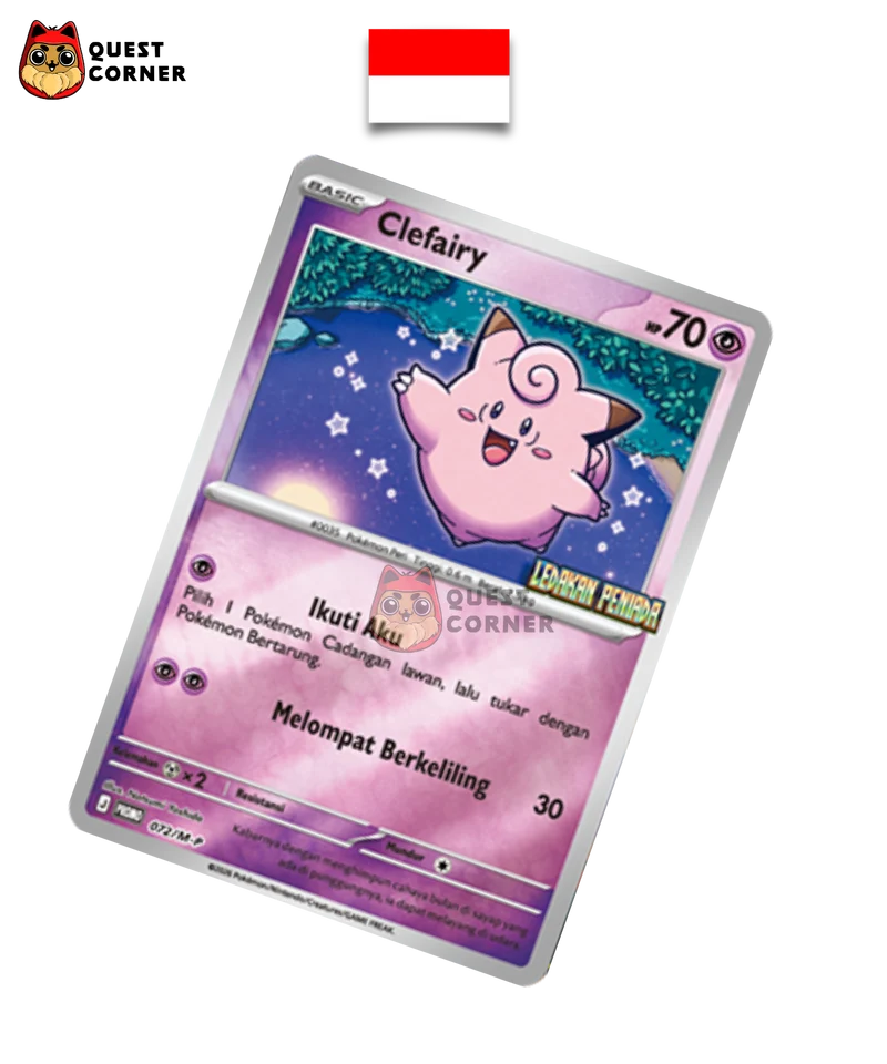 Carte Pokémon - Mélofée 072/M-P - Ledakan Peniada - Indonésien