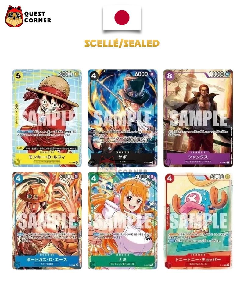 [SCELLÉ] Pack Promo One Piece McDonald's 2025 - 6 Cartes - Japonais